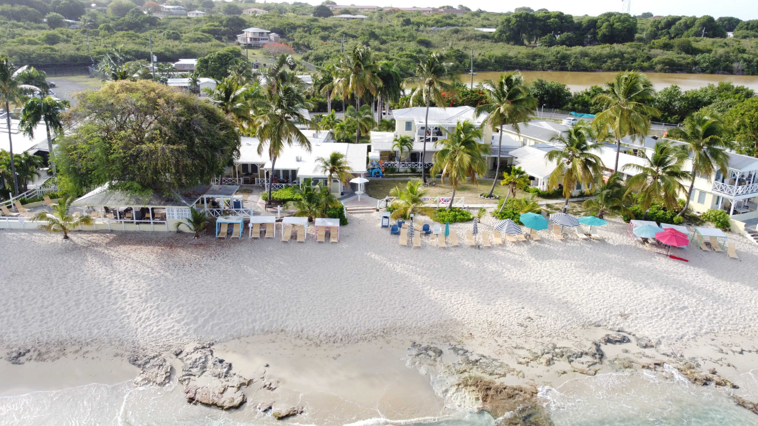 Drone photo of the property